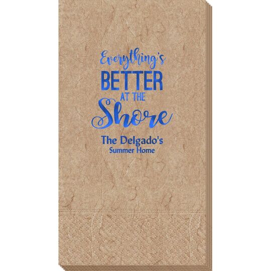 Everything's Better at the Shore Bali Guest Towels